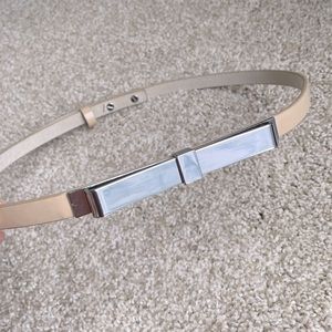 Genuine Leather Bow Belt